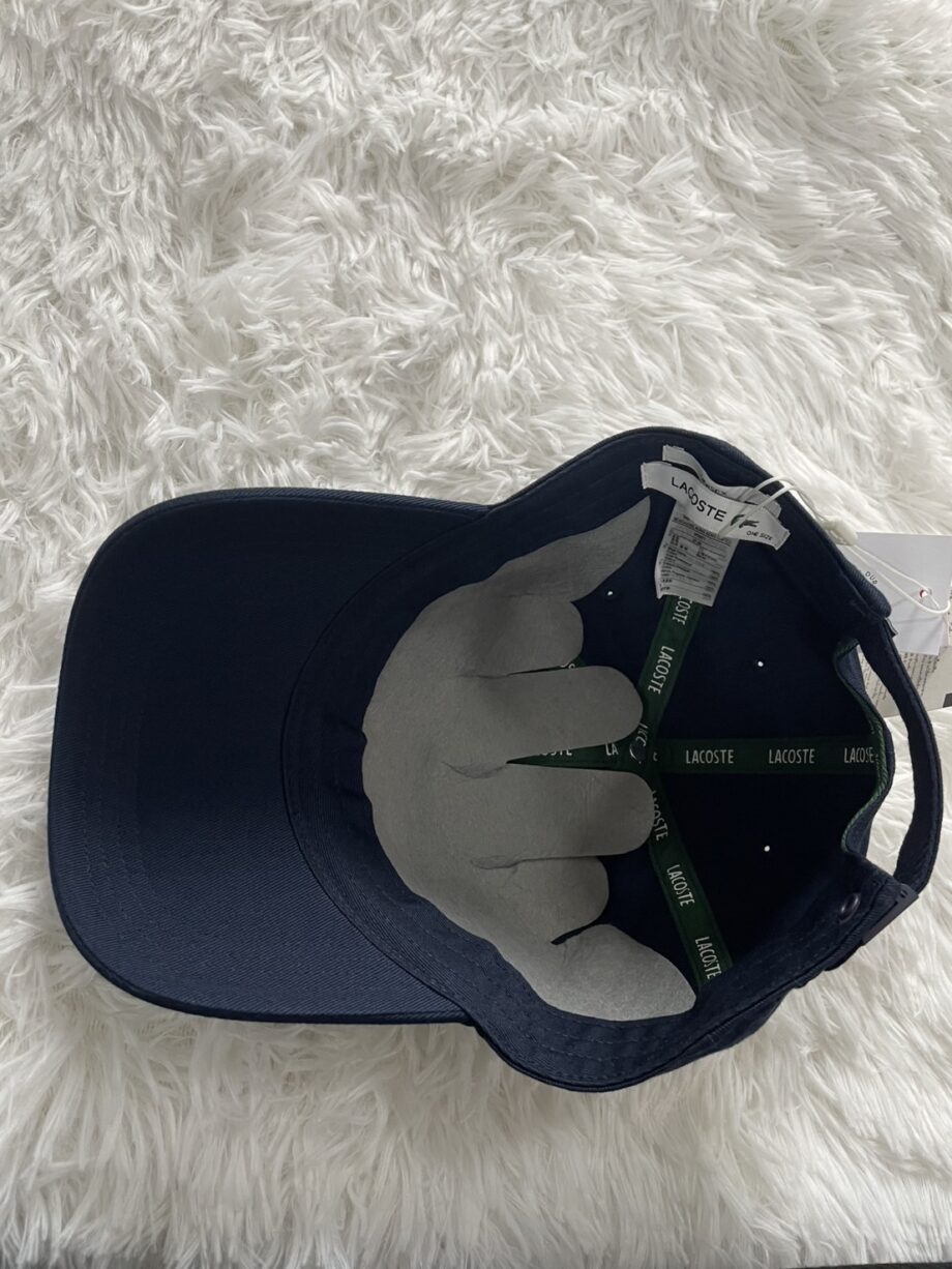 [สินค้ามือสอง] LACOSTE หมวกแก็ป ราคาขาย 300 บาท Code: RK9871 10 166 รุ่น: Unisex Lacoste Adjustable Organic Cotton Twill Cap